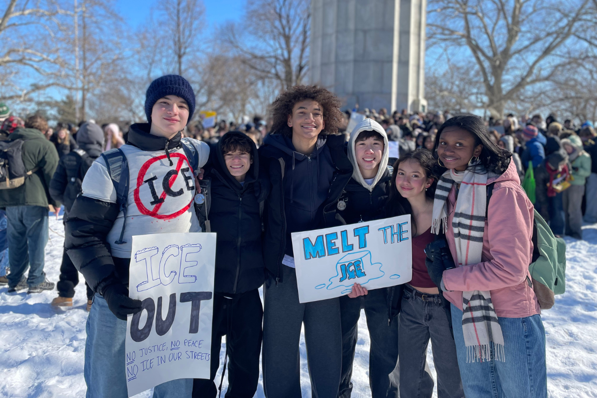 Brooklyn Tech Students Walk Out of School to 'Melt ICE'