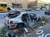 Burned-out car