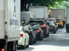 Bumper to bumper traffic in Manhattan.