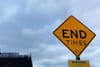 A street sign that says "end Times"